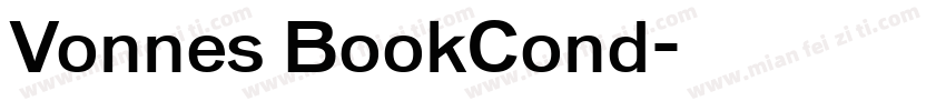 Vonnes BookCond字体转换